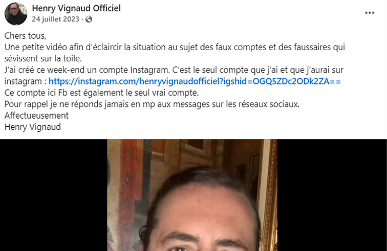 Henry vignaud lutte contre l'usurpation de son identité